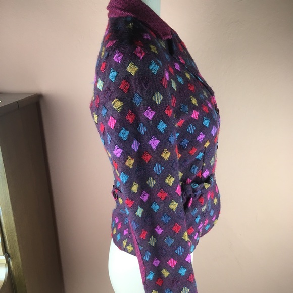 Etro Colorful Textured Wool Blend Blazer - Small - Picture 7 of 16